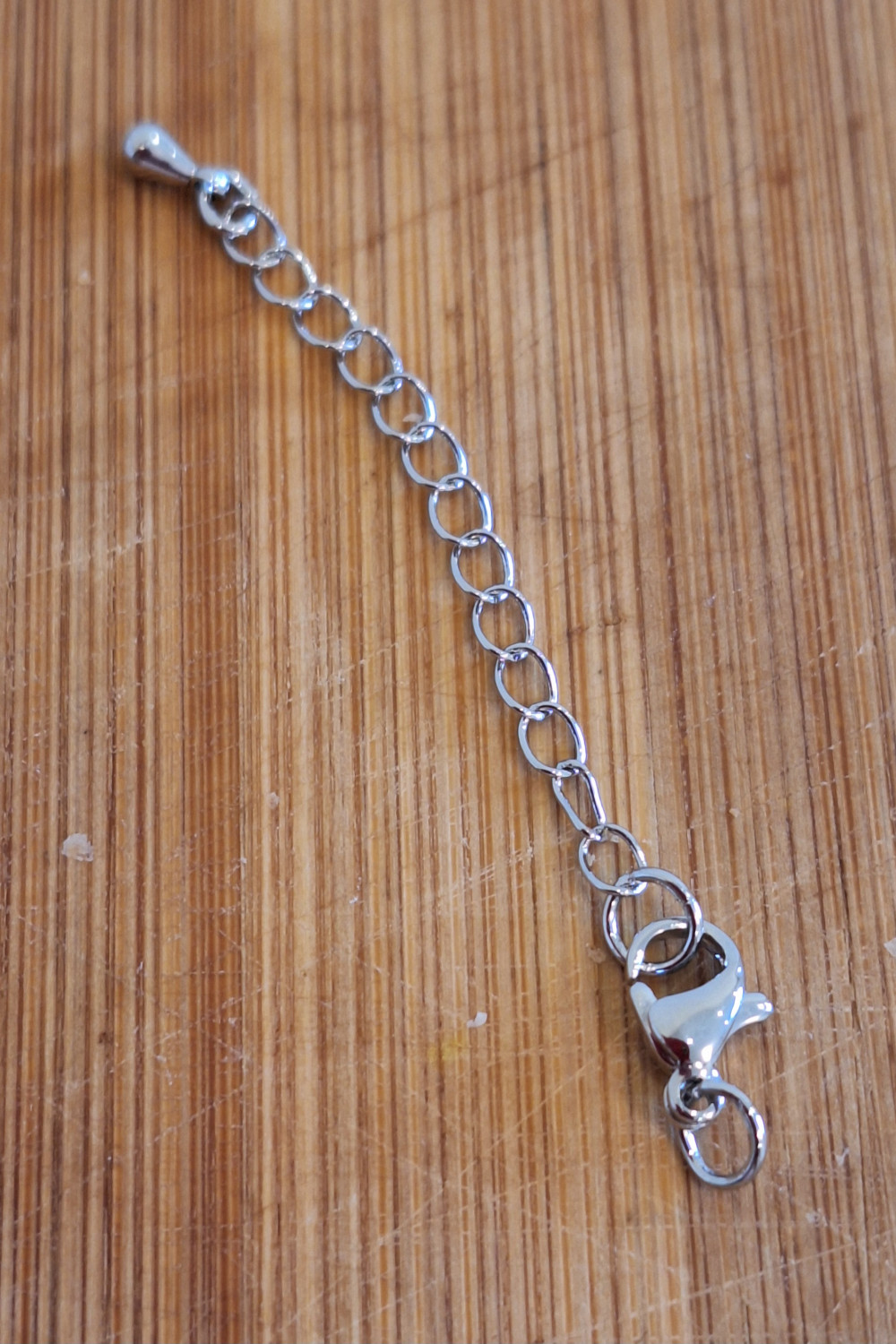 Замок с удлинителем латунь (10шт) под серебро