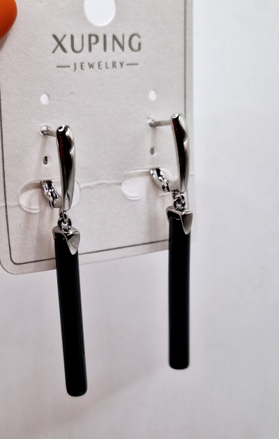 серьги(4.5см) керамика английский замок