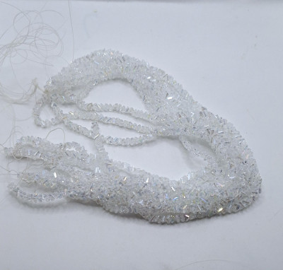 хрусталь ромбовидный(4мм) 10 ниток хамелеон