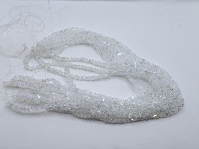 хрусталь ромбовидный(4мм) 1 нитка хамелеон