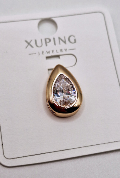 кулон(2см) камень белый