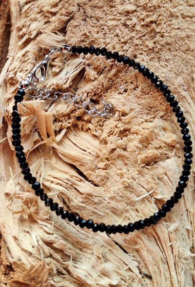 браслет из хрусталя 2мм ручная работа