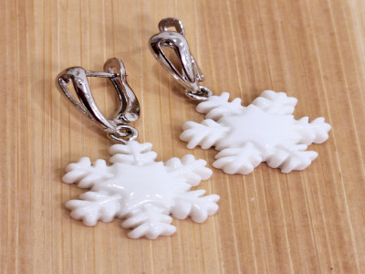 серьги английский замок