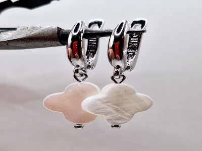 серьги с натуральным перламутром