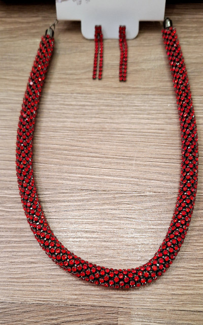 колье с серьгами