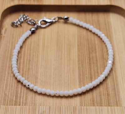 браслет из хрусталя 3мм ручная работа