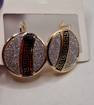 серьги (2.5см) английский замок